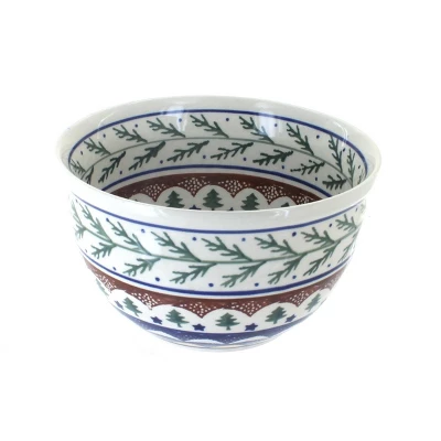 Blue Rose Polish Pottery 984 Zaklady Small Mixing Bowl 3 Blue Rose Polish Pottery 984 Zaklady Small Mixing Bowl
