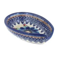 Blue Rose Polish Pottery 89 Vena Small Spoon Rest -Blue Rose Pottery Store GUEST 01f5a7fa 8218 4ccd 960f 257b9bce6b4f