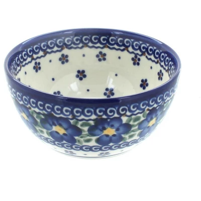 Blue Rose Polish Pottery 71 Vena Dessert Bowl 18 Blue Rose Polish Pottery 71 Vena Dessert Bowl - Image 16