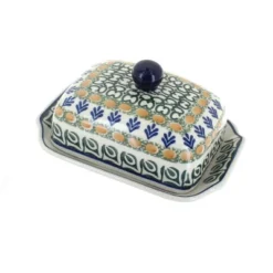 Blue Rose Polish Pottery 295 Ceramika Artystyczna Butter Dish -Blue Rose Pottery Store GUEST 054f0488 8212 4877 b4d2 cd073e4a27db