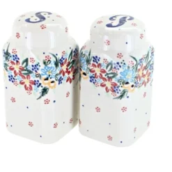 Blue Rose Polish Pottery 320 Vena Large Salt & Pepper Shakers -Blue Rose Pottery Store GUEST 062b93a0 27c5 46c0 8817 95fc1055bf2d