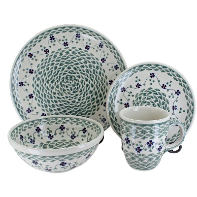 Blue Rose Polish Pottery Manufaktura Dinnerware (4PC) 17 Blue Rose Polish Pottery Manufaktura Dinnerware (4PC) - Image 15