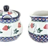 Blue Rose Polish Pottery 209-503 Millena Cream & Sugar Set -Blue Rose Pottery Store GUEST 0840aada 9f0b 4e8f 8362 ca0f37ab1d6e