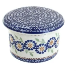 Blue Rose Polish Pottery M136 Manufaktura French Butter Dish -Blue Rose Pottery Store GUEST 08bd0c2b 4b82 4c97 89a7 1d24546fe6d6