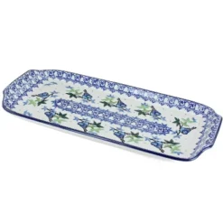 Blue Rose Polish Pottery 410 Ceramika Artystyczna Bread Tray -Blue Rose Pottery Store GUEST 0910925f 9236 4b4b acdc be28bf3d9bf6
