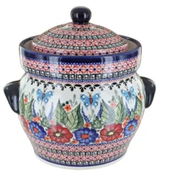 Blue Rose Polish Pottery 1126 Zaklady Canister -Blue Rose Pottery Store GUEST 09128626 d1a6 435d 9e94 6c9f140d30cd
