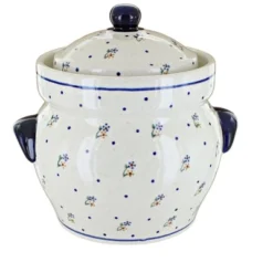 Blue Rose Polish Pottery 1126 Zaklady Canister -Blue Rose Pottery Store GUEST 09789d97 a3f5 4b43 9ad0 5fc15841cc7d