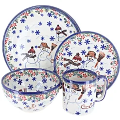 Blue Rose Polish Pottery Vena Dinnerware (16 PC) -Blue Rose Pottery Store GUEST 09f2f833 de2a 4c1c 8a92 a418dc8dcd92
