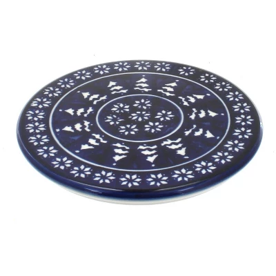 Blue Rose Polish Pottery 1012 Zaklady Trivet 17 Blue Rose Polish Pottery 1012 Zaklady Trivet - Image 15