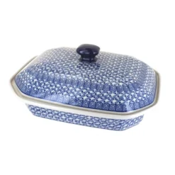 Blue Rose Polish Pottery 665 Ceramika Artystyczna Large Covered Baking Dish 28 Blue Rose Polish Pottery 665 Ceramika Artystyczna Large Covered Baking Dish -Blue Rose Pottery Store GUEST 0a78456d cadb 409e 918d 4ec4991ac349