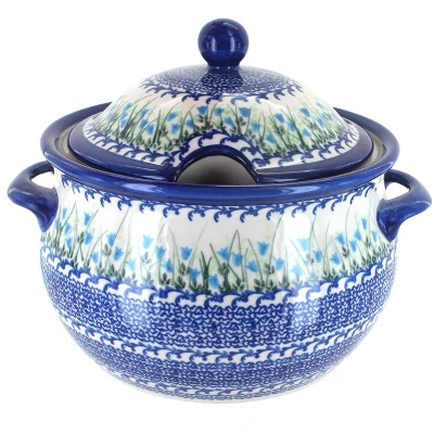 Blue Rose Polish Pottery 347 Vena Large Soup Tureen 7 Blue Rose Polish Pottery 347 Vena Large Soup Tureen - Image 5