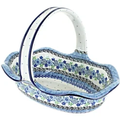 Blue Rose Polish Pottery 876 Ceramika Artystyczna Basket -Blue Rose Pottery Store GUEST 0bd06605 3a7a 4027 94da 494ee497709b