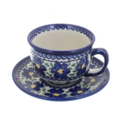 Blue Rose Polish Pottery 33 Vena Cup & Saucer -Blue Rose Pottery Store GUEST 0c2b85a3 4691 4e34 94bd b1053c023b97