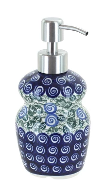 Blue Rose Polish Pottery 2018 Zaklady Soap Dispenser