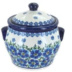 Blue Rose Polish Pottery 1096 Zaklady Small Canister -Blue Rose Pottery Store GUEST 0c7a0593 42d3 4b21 903a 75d02e19a5c5