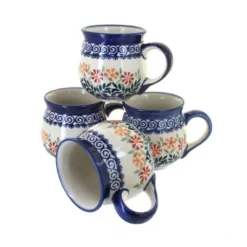 Blue Rose Polish Pottery K090-4 Manufaktura Bubble Mug Set -Blue Rose Pottery Store GUEST 0ca48b80 1b32 4bf0 931c a3ce4c63ae90
