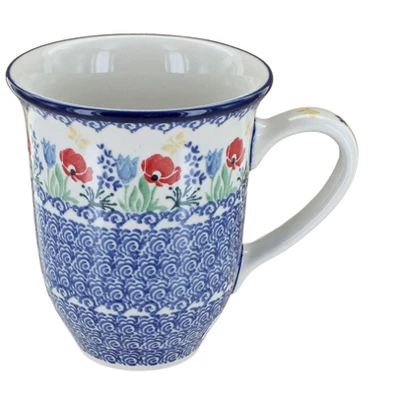 Blue Rose Polish Pottery 826 Ceramika Artystyczna Large Coffee Mug 21 Blue Rose Polish Pottery 826 Ceramika Artystyczna Large Coffee Mug - Image 19