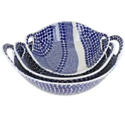 Blue Rose Polish Pottery 1347-1813-1814 Zaklady Bowl Set -Blue Rose Pottery Store GUEST 1007f48a 6c11 4273 9ee3 4842185bb2dc