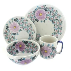 Blue Rose Polish Pottery Vena Dinnerware (16 PC) -Blue Rose Pottery Store GUEST 102191a0 33e1 4063 bd79 49b5bbf3d8d8