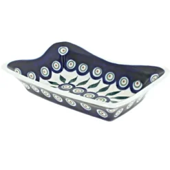 Blue Rose Polish Pottery 1933 Zaklady Small Rectangular Tray -Blue Rose Pottery Store GUEST 11067383 5352 4965 b493 6c36aaf84800