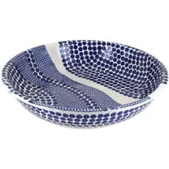 Blue Rose Polish Pottery 1253 Zaklady Large Shallow Serving Bowl -Blue Rose Pottery Store GUEST 1117c4ff 5ee6 430b 95ba 7a8d136eb466