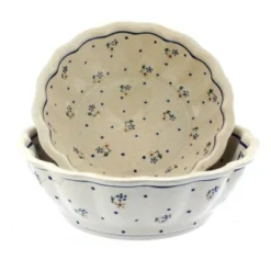 Blue Rose Polish Pottery 1278-79 Zaklady Scallop Serving Bowl Set -Blue Rose Pottery Store GUEST 12885918 cc02 4954 855a 179a5aeaf39c