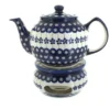 Blue Rose Polish Pottery 596-67 Zaklady Teapot With Warmer -Blue Rose Pottery Store GUEST 12b89226 fa19 4b73 b0c3 aba1fe2f1222