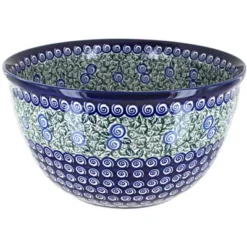 Blue Rose Polish Pottery 986 Zaklady Large Mixing Bowl -Blue Rose Pottery Store GUEST 12dc5635 0ba6 4b47 af04 56ad1d6e76af