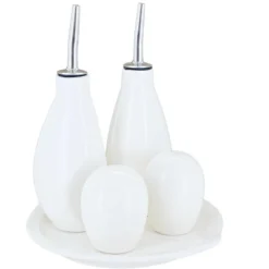 Blue Rose Polish Pottery 136 Chodzieska Miko Oil & Vinegar Set