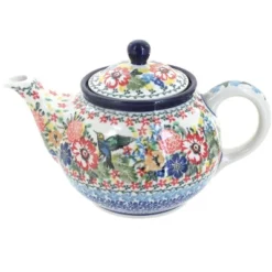 Blue Rose Polish Pottery 264 Ceramika Artystyczna Small Teapot -Blue Rose Pottery Store GUEST 137649bc a661 4086 9870 adc27b667ecc