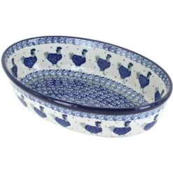 Blue Rose Polish Pottery 299 Ceramika Small Oval Baking Dish -Blue Rose Pottery Store GUEST 13f6a046 66db 4202 a424 46c9df7b80d6