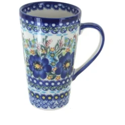 Blue Rose Polish Pottery 468 Vena Large Coffee Mug -Blue Rose Pottery Store GUEST 142ebd34 bd76 4ad4 aa5b 70efc558ffb7