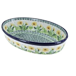 Blue Rose Polish Pottery 299 Ceramika Small Oval Baking Dish -Blue Rose Pottery Store GUEST 14703e4b ca5e 4fb1 aed5 35a49fe70ccb