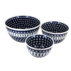 Blue Rose Polish Pottery 1900 Zaklady Mixing Bowl Set -Blue Rose Pottery Store GUEST 1624583e 4329 4dde 9fc0 61d030b25b2d