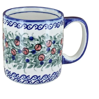 Blue Rose Polish Pottery WR Unikat Mug 4 Blue Rose Polish Pottery WR Unikat Mug - Image 2