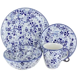 Blue Rose Polish Pottery Manufaktura Dinnerware (16PC) -Blue Rose Pottery Store GUEST 174ce25d e21d 43f8 8ca3 23ac88ec937a 1