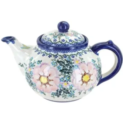 Blue Rose Polish Pottery 18 Vena Teapot -Blue Rose Pottery Store GUEST 17a01a9a bcea 44ab aabd c1d4db1fefa5