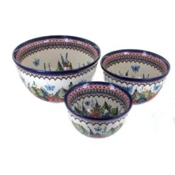 Blue Rose Polish Pottery 1900 Zaklady Mixing Bowl Set -Blue Rose Pottery Store GUEST 17c9159b 86b6 4e15 b5f0 529e292e2cb0