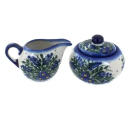 Blue Rose Polish Pottery 9B-16B WR Unikat Cream & Sugar Set -Blue Rose Pottery Store GUEST 18d40ca3 47c8 4e46 8b2a e30647050c36