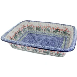 Blue Rose Polish Pottery 854 Ceramika Artystyczna Large Rectangular Baker -Blue Rose Pottery Store GUEST 193538c9 ad4e 41c1 9518 66c36b7a70d2