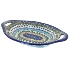Blue Rose Polish Pottery 110 Vena Bread Tray With Handles -Blue Rose Pottery Store GUEST 1a23231c ce83 4996 beca a9df3dba4bf9
