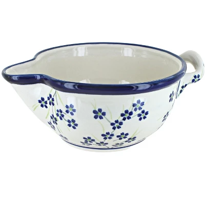Blue Rose Polish Pottery 1252 Zaklady Batter Bowl 10 Blue Rose Polish Pottery 1252 Zaklady Batter Bowl - Image 8