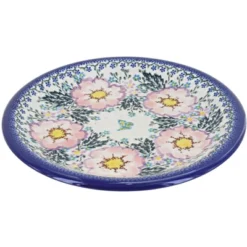 Blue Rose Polish Pottery Vena Dinner Plate