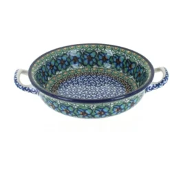 Blue Rose Polish Pottery C40 Ceramika Artystyczna Mini Casserole Dish With Handles -Blue Rose Pottery Store GUEST 1af170aa a258 4f00 a4d5 a94b48c5a55f