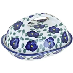 Blue Rose Polish Pottery 15A WR Unikat Butter Dish -Blue Rose Pottery Store GUEST 1c3025ee 42ad 4594 8041 2f18e099a1b5