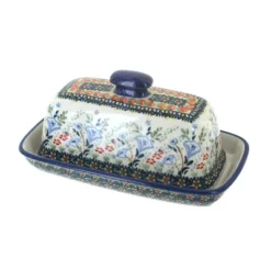 Blue Rose Polish Pottery M074 Manufaktura Butter DIsh -Blue Rose Pottery Store GUEST 1c5ed371 7d4b 4d0f a21f 85d8568e82b8