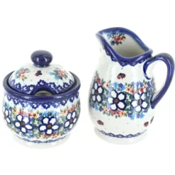 Blue Rose Polish Pottery 1583 Vena Cream & Sugar Set -Blue Rose Pottery Store GUEST 1d13beb5 39df 4e9e 8c47 a13dfe6454f5