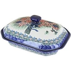 Blue Rose Polish Pottery 662 Ceramika Artystyczna Medium Covered Baker -Blue Rose Pottery Store GUEST 1d4a9cfa 9282 486c 9a8f 6684155739f2
