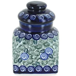 Blue Rose Polish Pottery 2000 Zaklady Small Square Container -Blue Rose Pottery Store GUEST 1fcc5089 f4b1 4e4e b505 2b0d2bc8d243