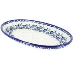 Blue Rose Polish Pottery 104 Vena Oval Platter -Blue Rose Pottery Store GUEST 200a5d3b 33f5 448b 9704 f765ed4f57d4